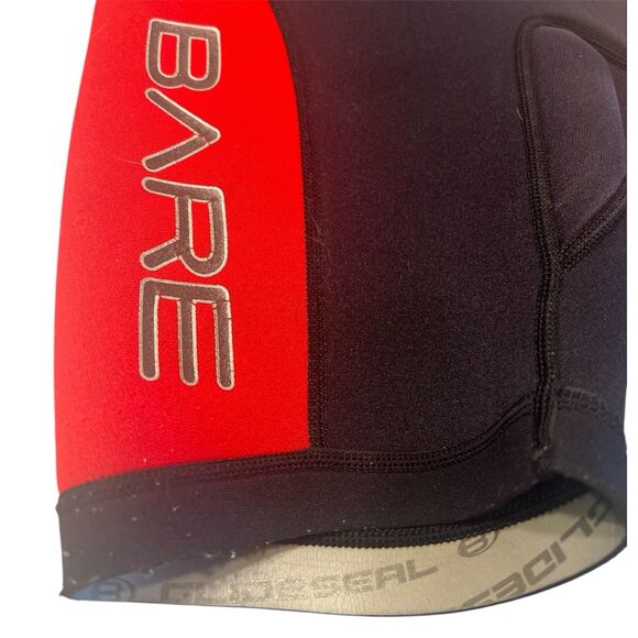 BARE Plazma 2/2mm Shorty Wetsuit Black Red Youth Medium 8/10 - Picture 4 of 10